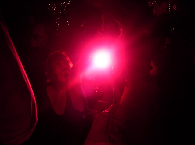 Dan Singing With Red Light
