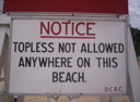 Topless Sign